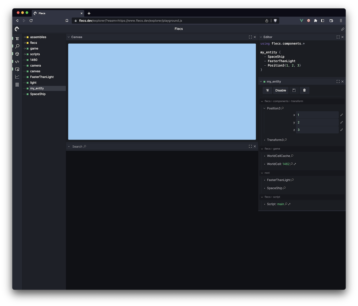 entity with two tags and a component